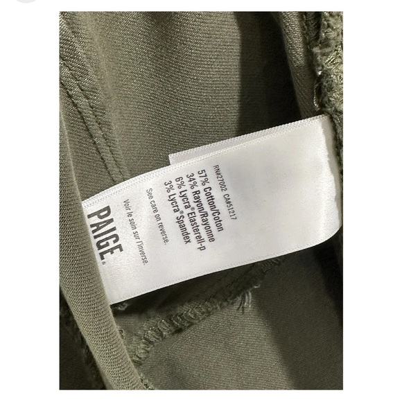 Paige Anessa army green long sleeve jumpsuit - Picture 4 of 4